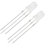 ال ای دی 3 پایه دو رنگ سبز و قرمز مات کاتد مشترک 5MM (بسته‌های 5تایی)