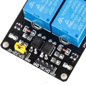 ماژول رله ۵ ولت دو کاناله با اپتوکوپلر