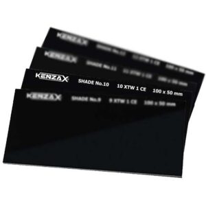 شیشه ماسک جوشکاری نمره ۹ ابعاد ۱۰ در ۵ سانتیمتر