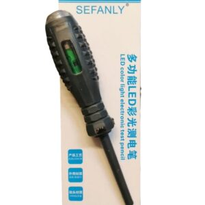 فازمتر نشکن فازیاب و نول یاب القایی چراغ دار دوسو با باتری قابل تعویض برند SEFANLY