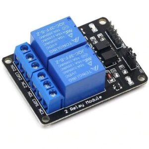 ماژول رله ۵ ولت دو کاناله با اپتوکوپلر