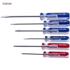 ست پیچ گوشتی ۷ عددی توسن مدل T90N-SB7E با دسته کریستالی